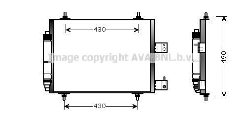 AVA QUALITY COOLING Конденсатор, кондиционер CNA5213D